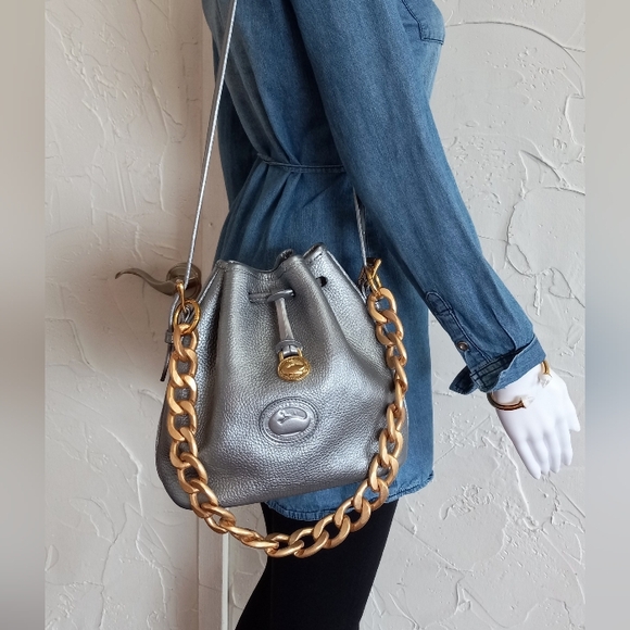 Dooney & Bourke 1980's Drawstring Bag. - Picture 3 of 16